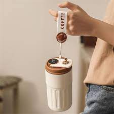 smart temperature display coffee tumbler / mug
