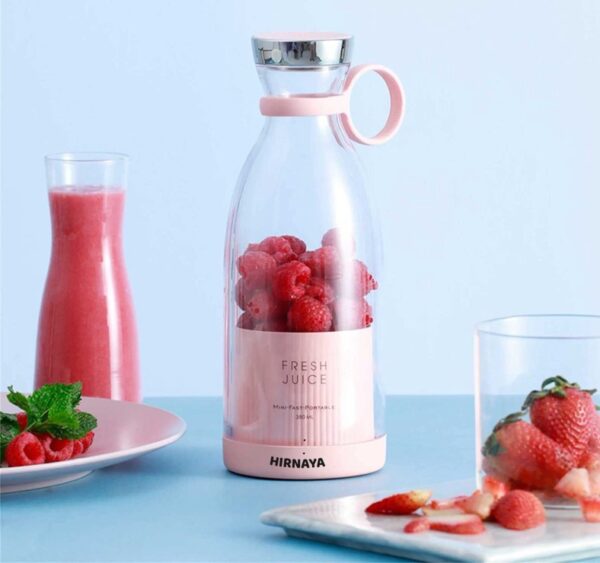 Mini Portable USB Juicer Bottle | Electric Blender for Juices, Smoothie, Protein Shakes | Perfect for Travel Gym Office | Self Mixing Grinder, USB Rechargeable