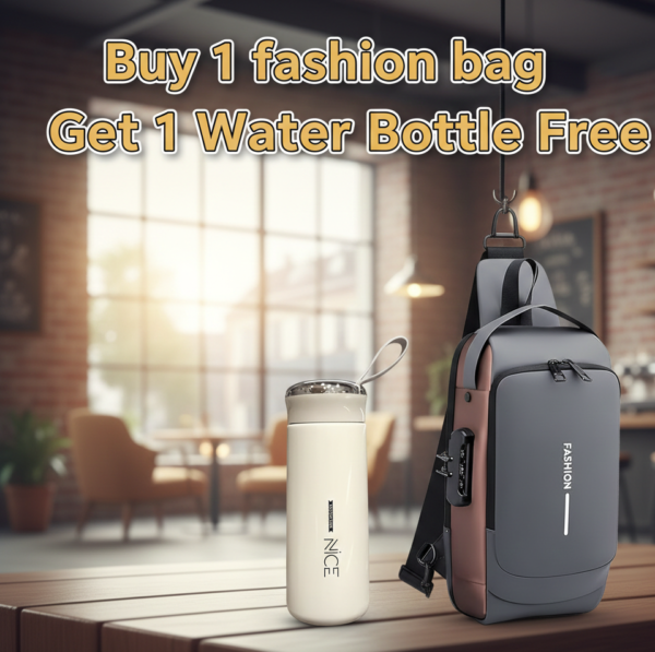 Buy 1 fashion bag Get 1 Water Bottle Free